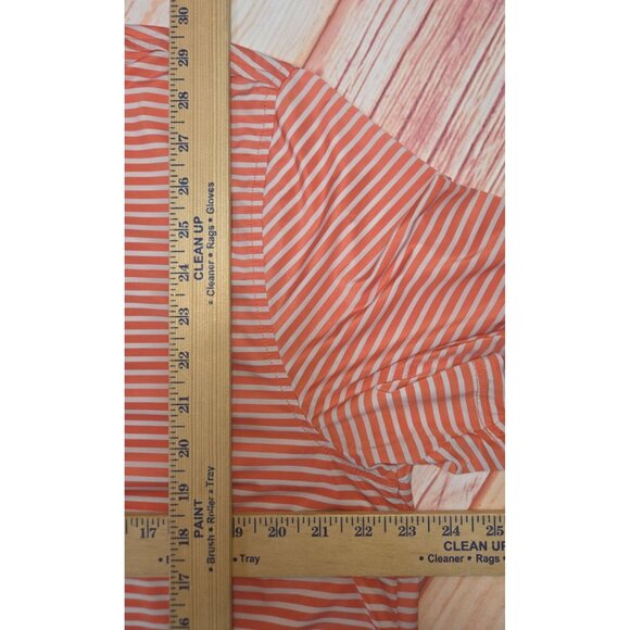 Southern Tide Brrr Mens Orange Striped Polo Large - Picture 6 of 6